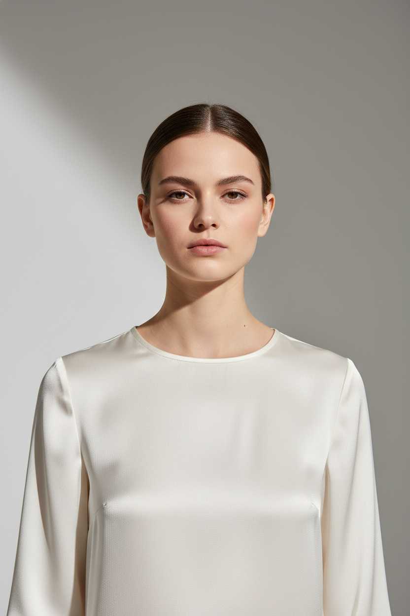 p1 Lustre Silk-Touch Blouse