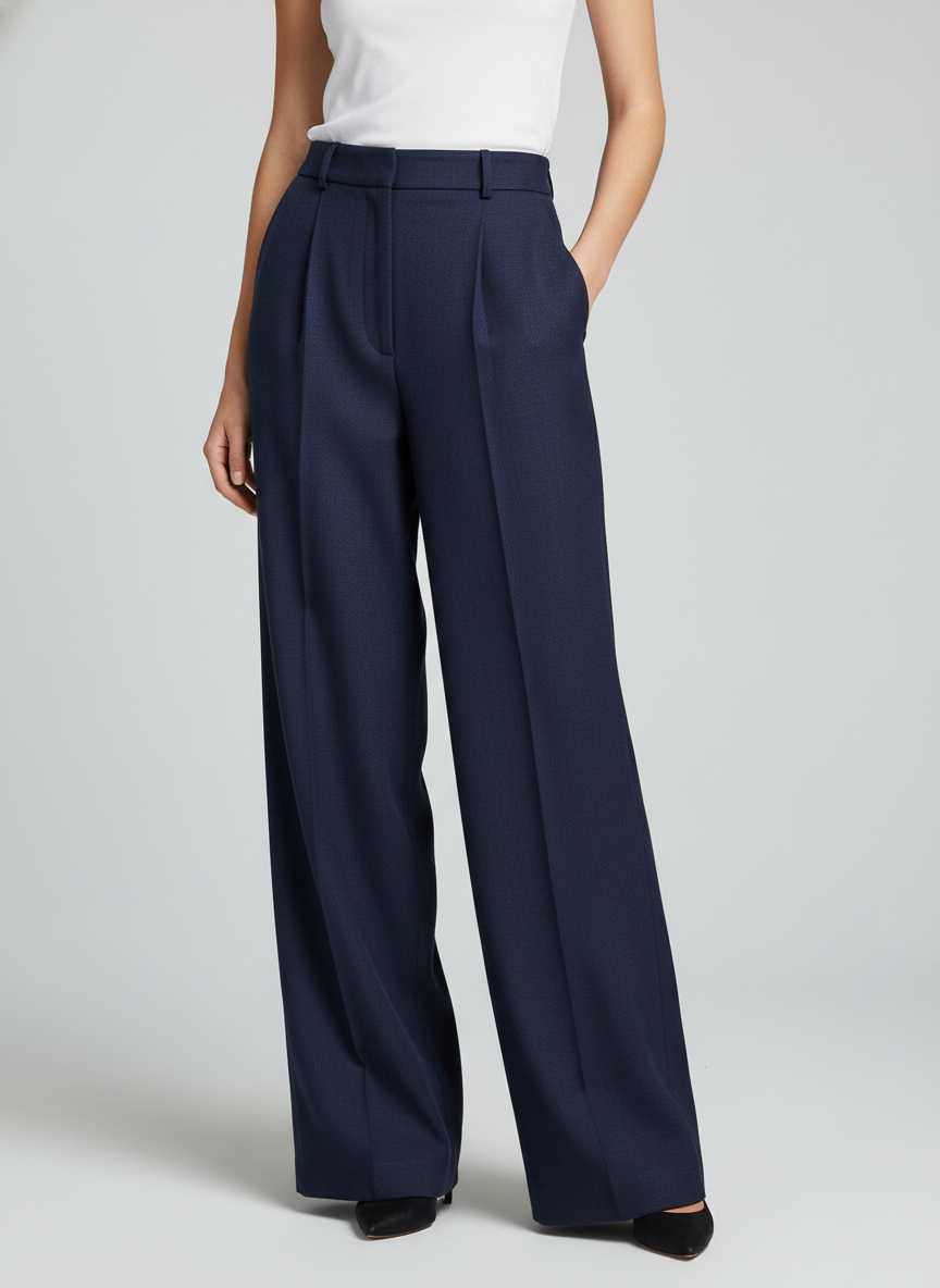 p1 Tailored High-Rise Wide-Leg Trousers