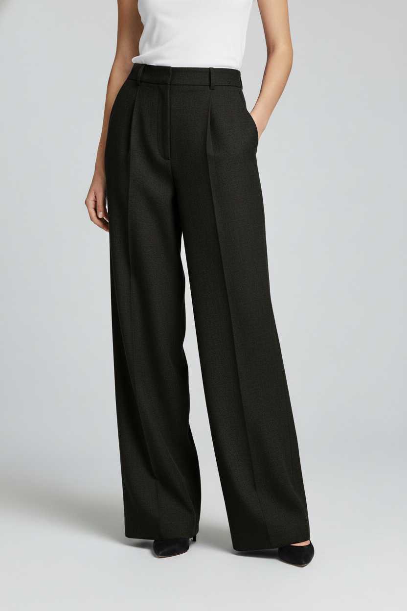 p2Tailored High-Rise Wide-Leg Trousers