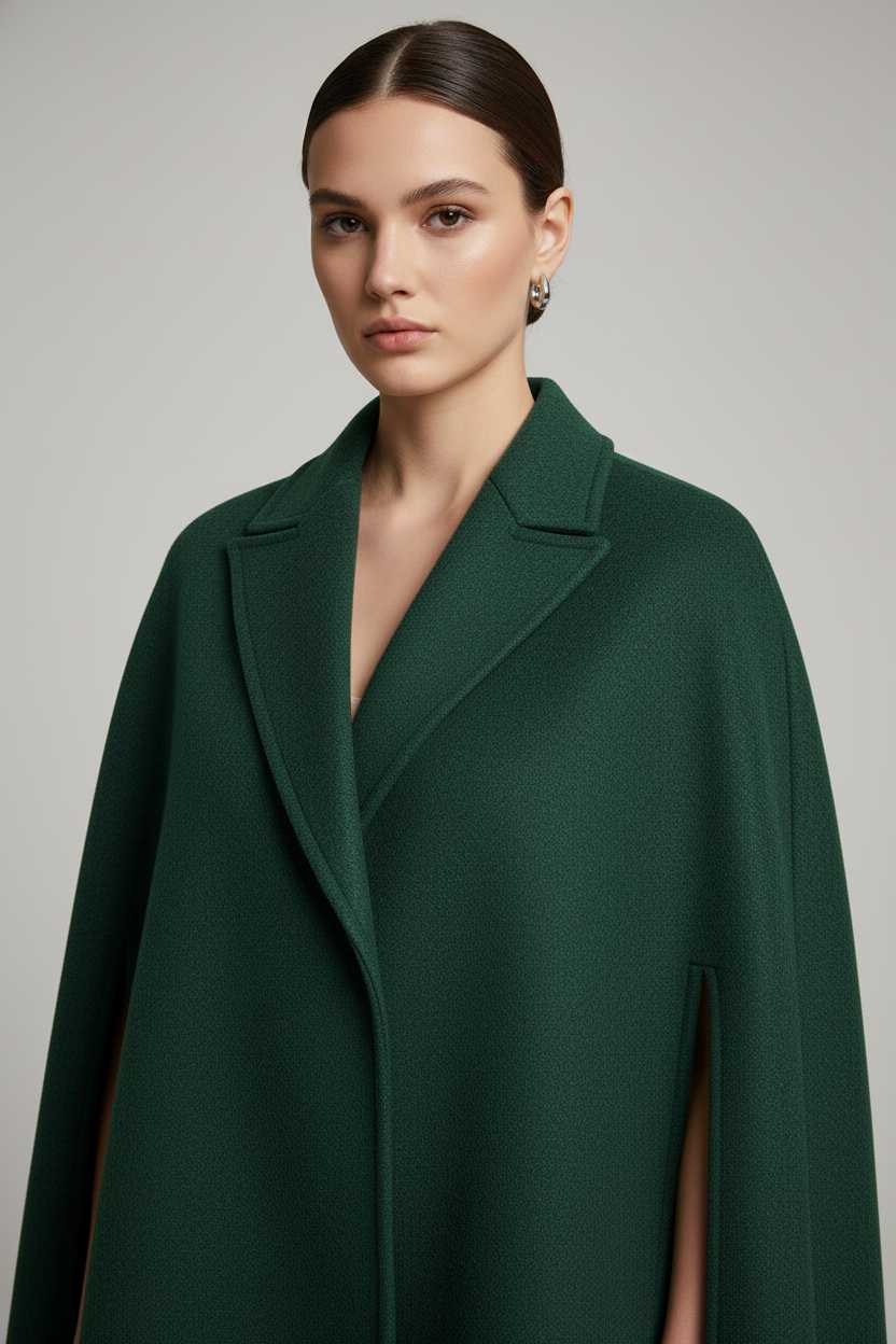 p2Statement Wool Cape Coat