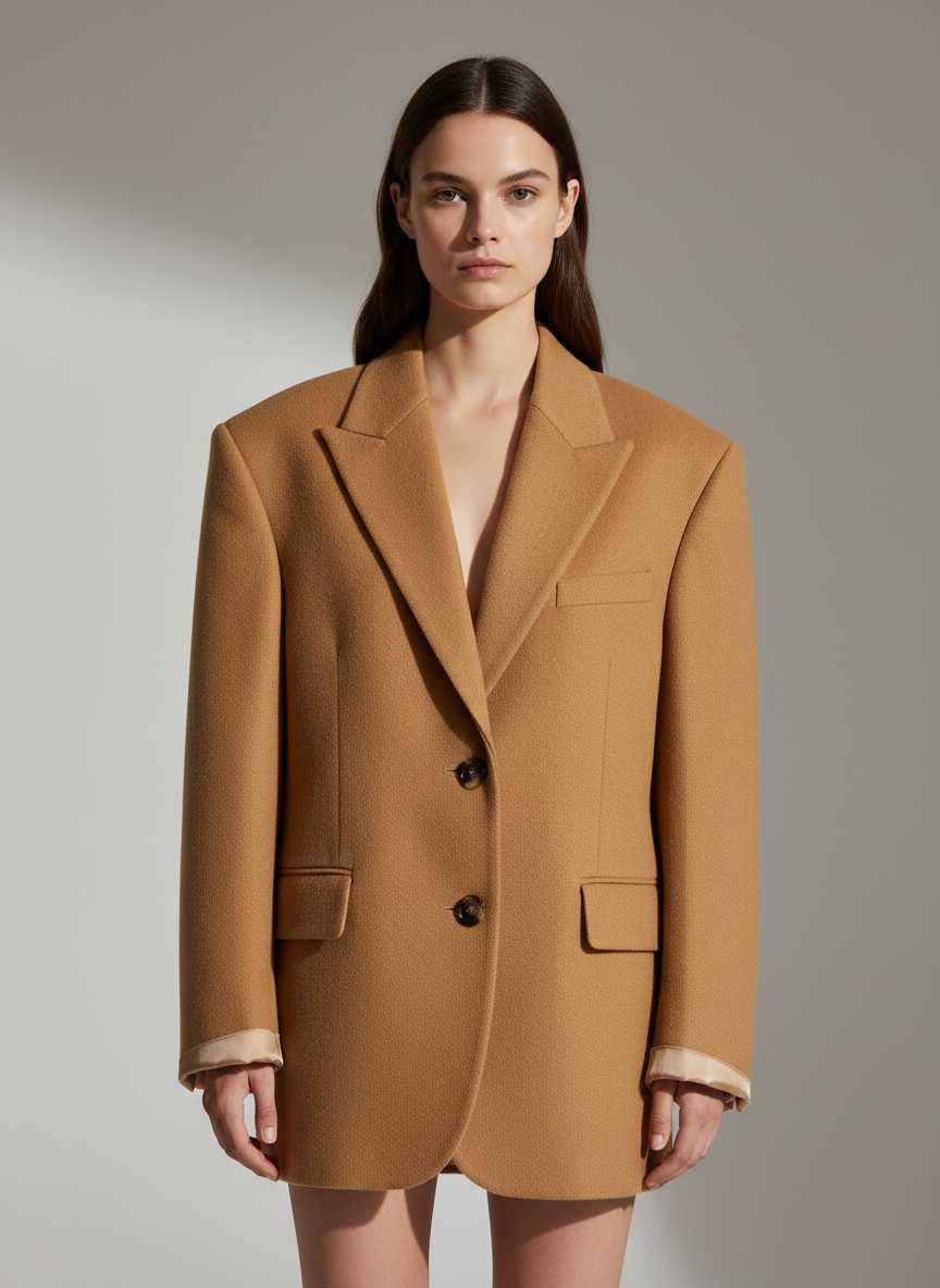 p1 Oversized Single-Breasted Blazer